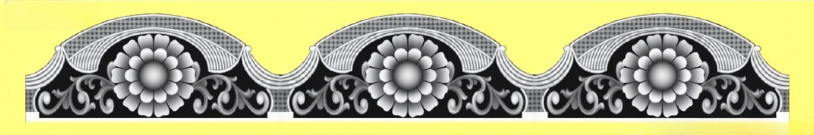 Mix - MIX-40 Floral Border Relief Carving 3D Model